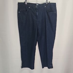 Dash Dark Blue Denim Capris